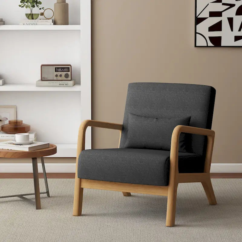 Fauteuil rembourré avec chaises d'appoint modernes et élégantes - 65,5 cm (L) x 73 cm (H) x 82 cm (P)