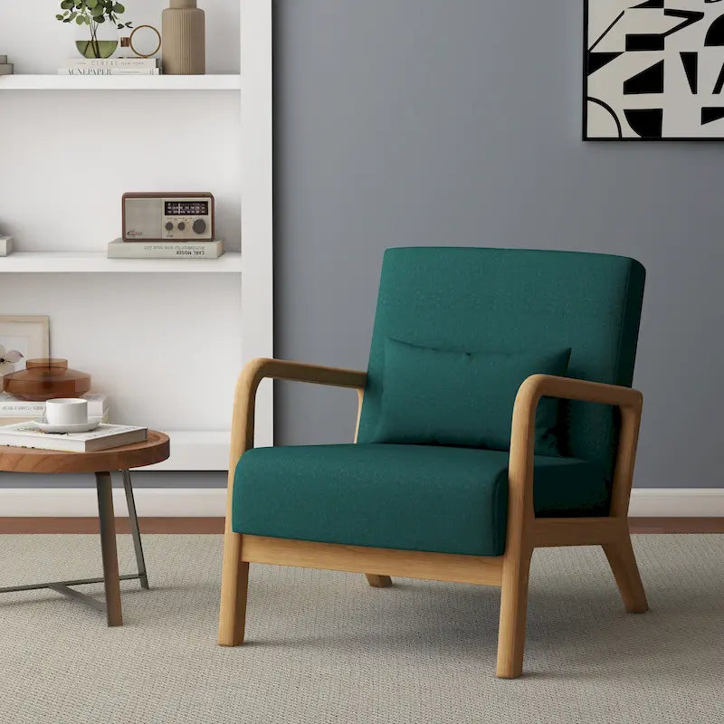 Fauteuil rembourré avec chaises d'appoint modernes et élégantes - 65,5 cm (L) x 73 cm (H) x 82 cm (P)