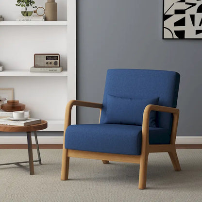 Fauteuil rembourré avec chaises d'appoint modernes et élégantes - 65,5 cm (L) x 73 cm (H) x 82 cm (P)