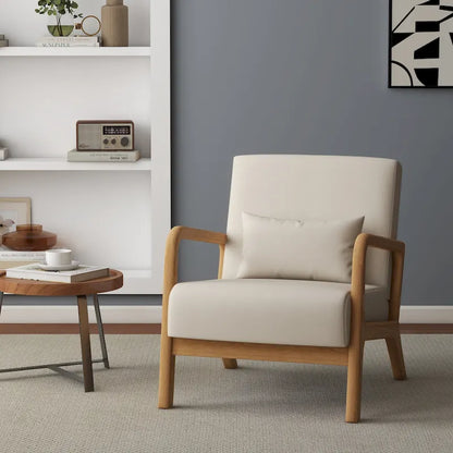 Fauteuil rembourré avec chaises d'appoint modernes et élégantes - 65,5 cm (L) x 73 cm (H) x 82 cm (P)