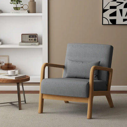 Fauteuil rembourré avec chaises d'appoint modernes et élégantes - 65,5 cm (L) x 73 cm (H) x 82 cm (P)