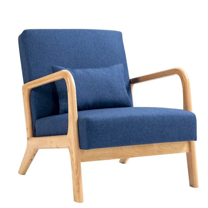 Fauteuil rembourré avec chaises d'appoint modernes et élégantes - 65,5 cm (L) x 73 cm (H) x 82 cm (P)
