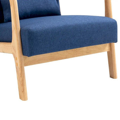 Fauteuil rembourré avec chaises d'appoint modernes et élégantes - 65,5 cm (L) x 73 cm (H) x 82 cm (P)