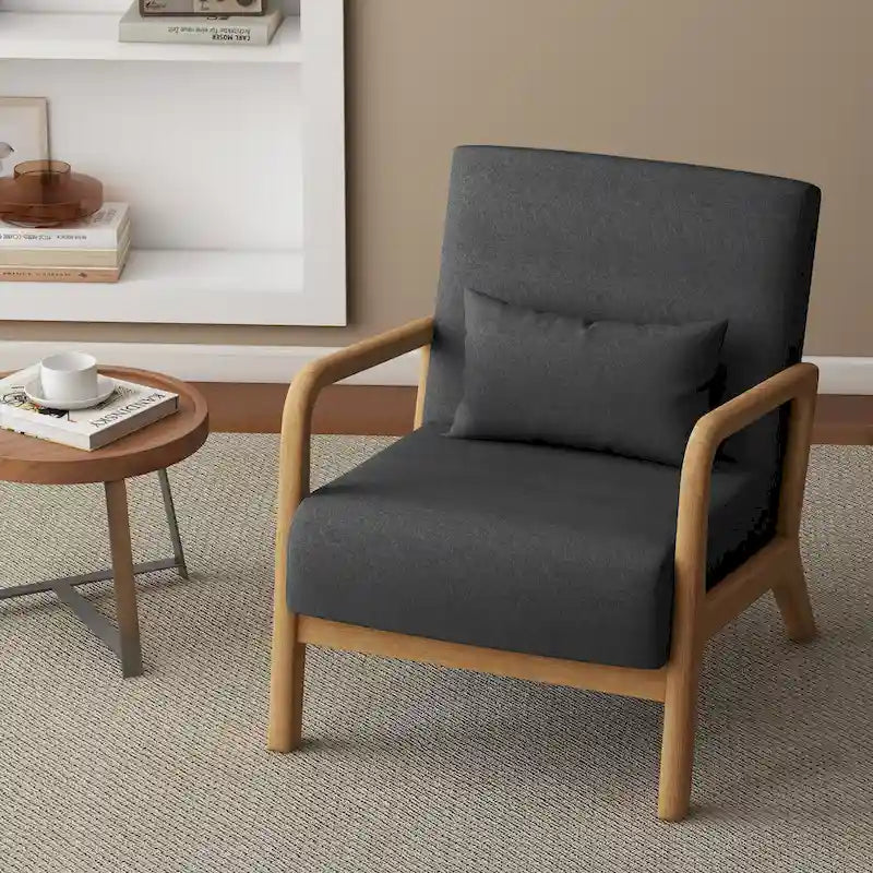 Fauteuil rembourré avec chaises d'appoint modernes et élégantes - 65,5 cm (L) x 73 cm (H) x 82 cm (P)