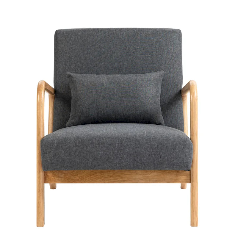 Fauteuil rembourré avec chaises d'appoint modernes et élégantes - 65,5 cm (L) x 73 cm (H) x 82 cm (P)