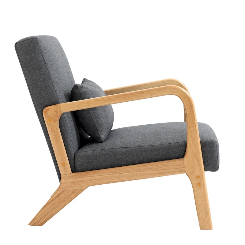 Fauteuil rembourré avec chaises d'appoint modernes et élégantes - 65,5 cm (L) x 73 cm (H) x 82 cm (P)