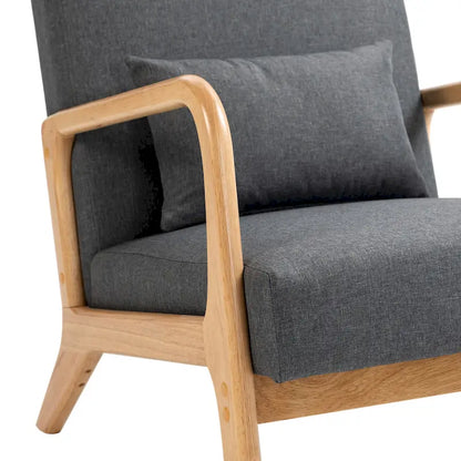 Fauteuil rembourré avec chaises d'appoint modernes et élégantes - 65,5 cm (L) x 73 cm (H) x 82 cm (P)