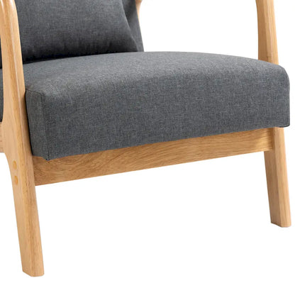 Fauteuil rembourré avec chaises d'appoint modernes et élégantes - 65,5 cm (L) x 73 cm (H) x 82 cm (P)