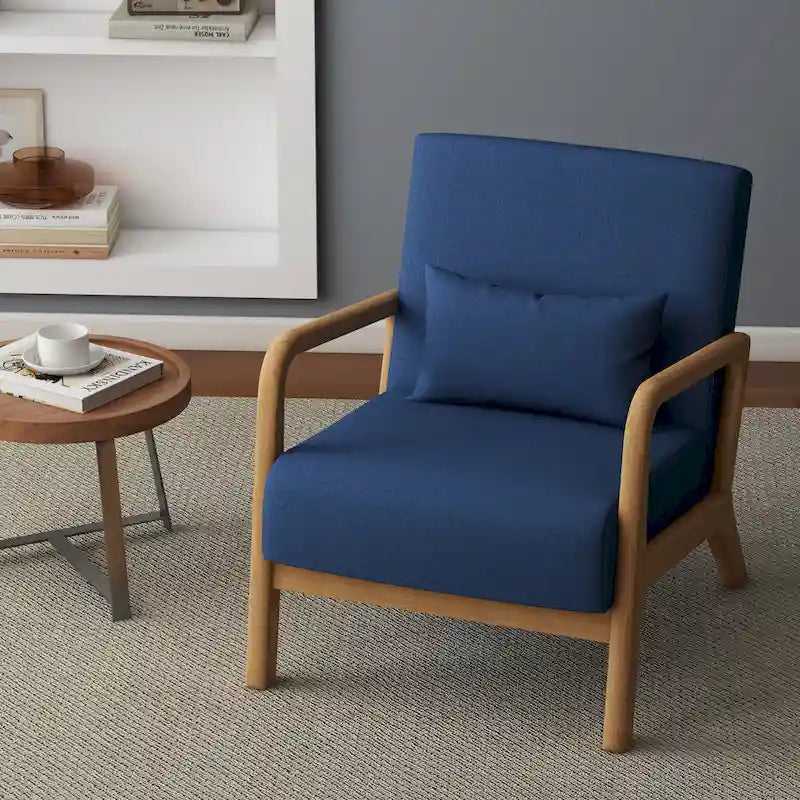 Fauteuil rembourré avec chaises d'appoint modernes et élégantes - 65,5 cm (L) x 73 cm (H) x 82 cm (P)