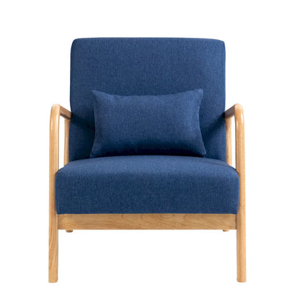 Fauteuil rembourré avec chaises d'appoint modernes et élégantes - 65,5 cm (L) x 73 cm (H) x 82 cm (P)