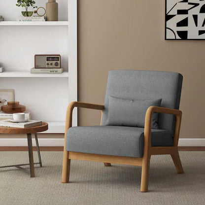 Fauteuil rembourré avec chaises d'appoint modernes et élégantes - 65,5 cm (L) x 73 cm (H) x 82 cm (P)