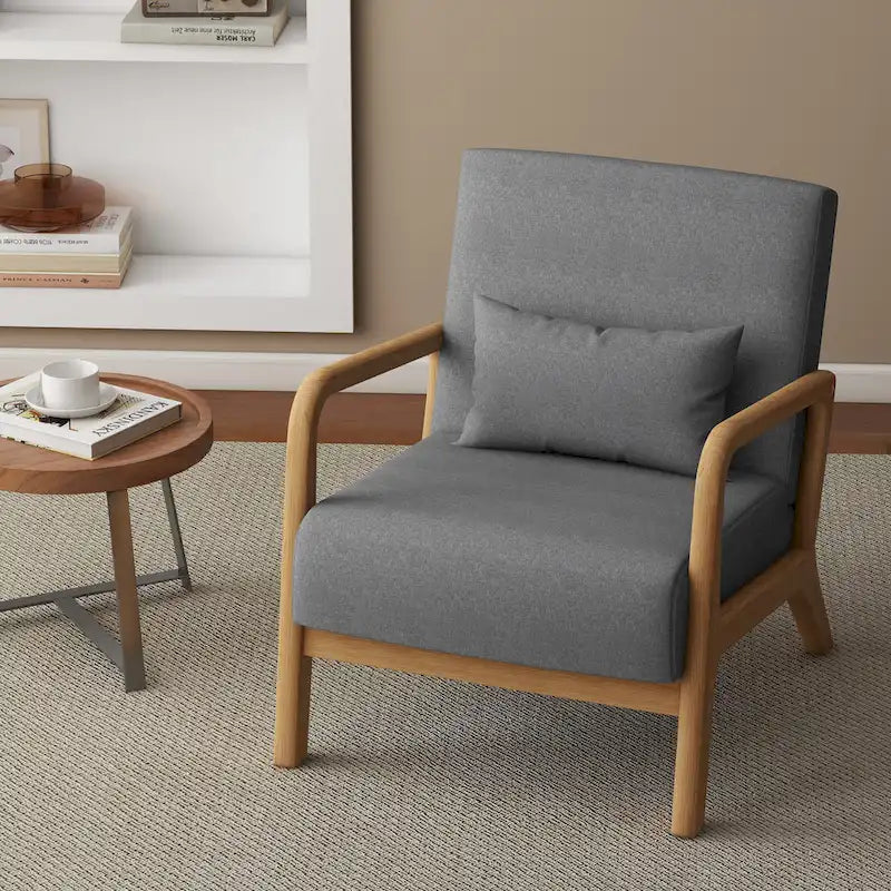 Fauteuil rembourré avec chaises d'appoint modernes et élégantes - 65,5 cm (L) x 73 cm (H) x 82 cm (P)