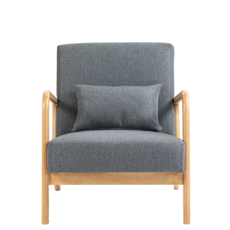 Fauteuil rembourré avec chaises d'appoint modernes et élégantes - 65,5 cm (L) x 73 cm (H) x 82 cm (P)