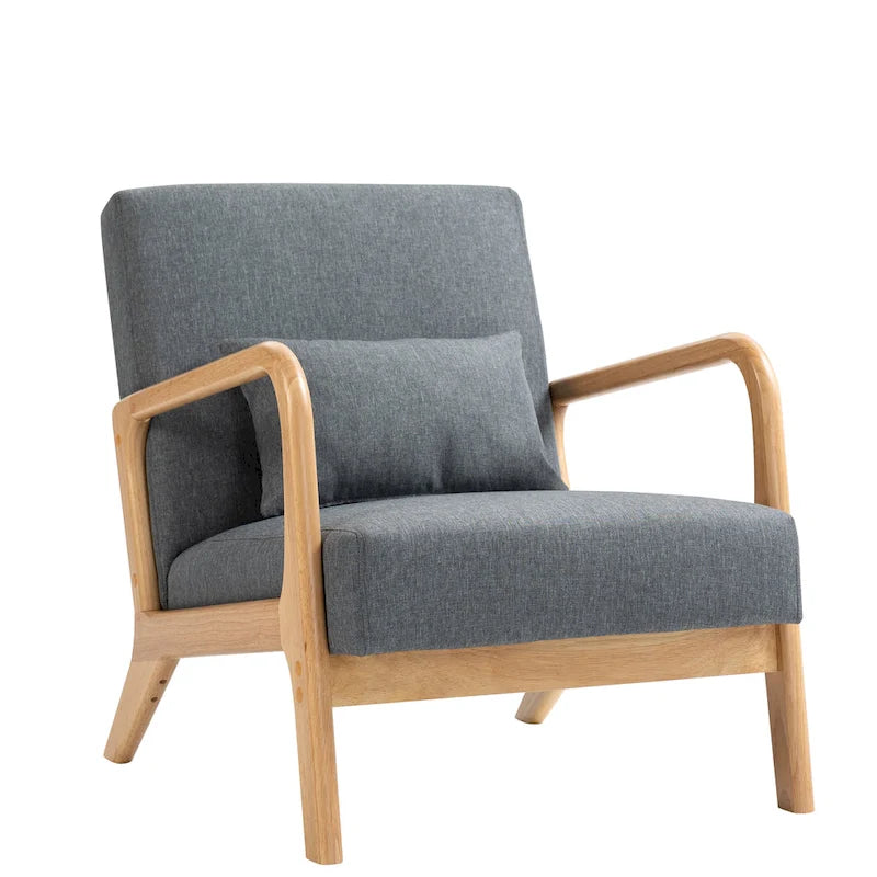 Fauteuil rembourré avec chaises d'appoint modernes et élégantes - 65,5 cm (L) x 73 cm (H) x 82 cm (P)