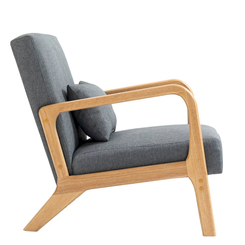 Fauteuil rembourré avec chaises d'appoint modernes et élégantes - 65,5 cm (L) x 73 cm (H) x 82 cm (P)