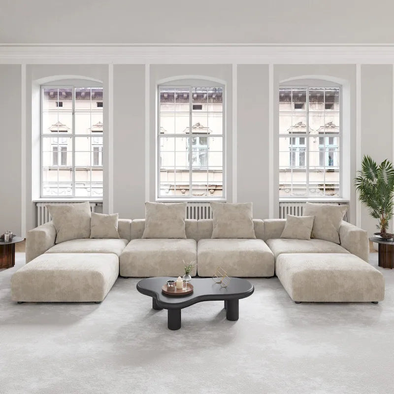 Canapé modulaire en velours côtelé 181