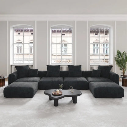 Canapé modulaire en velours côtelé 181