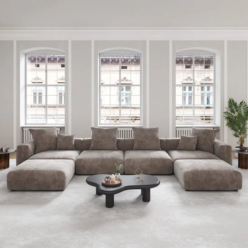 Canapé modulaire en velours côtelé 181