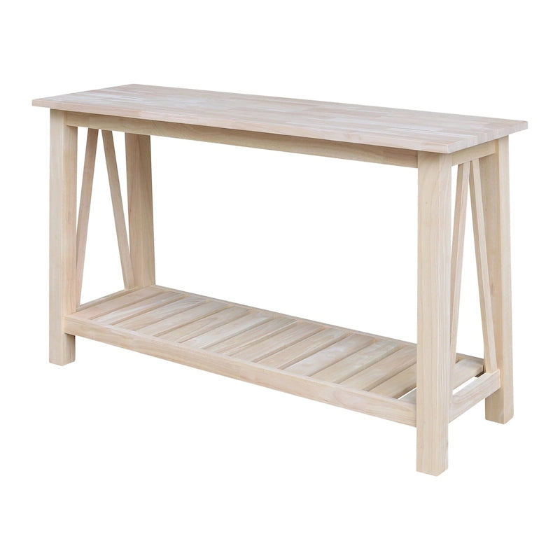 Console/table basse Surrey en bois massif
