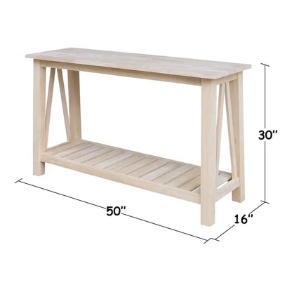 Console/table basse Surrey en bois massif