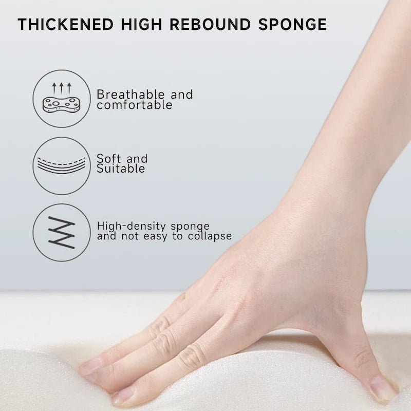 Canapé 3 places moderne JASIWAY en coton et lin, beige