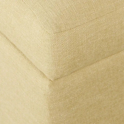 Pouf de rangement carré de luxe HomePop de 71 cm (28 pouces)