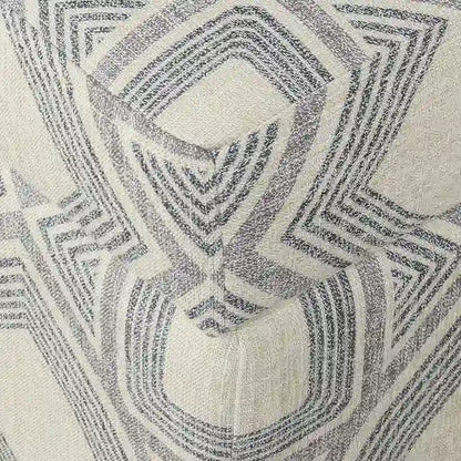 Pouf de rangement carré de luxe HomePop de 71 cm (28 pouces)