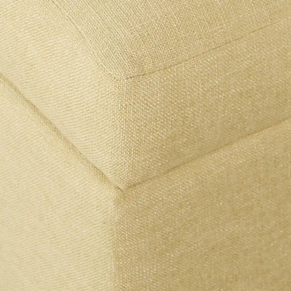 Pouf de rangement carré de luxe HomePop de 71 cm (28 pouces)