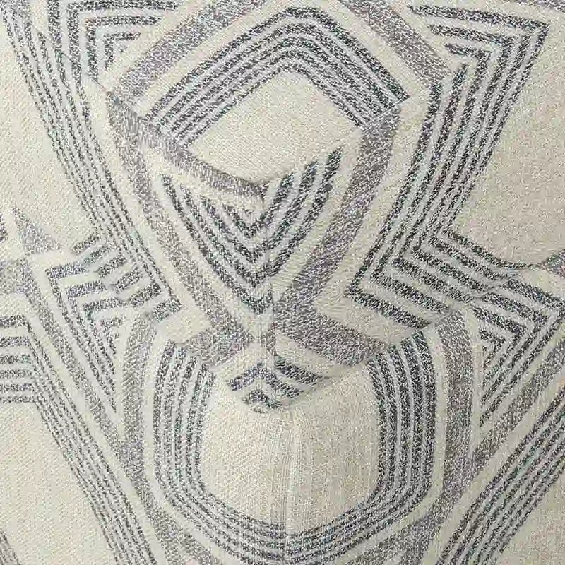 Pouf de rangement carré de luxe HomePop de 71 cm (28 pouces)