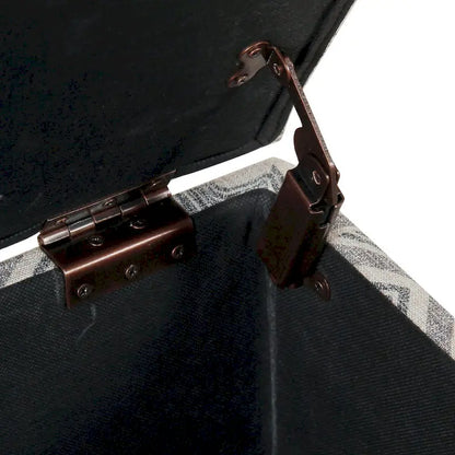 Pouf de rangement carré de luxe HomePop de 71 cm (28 pouces)