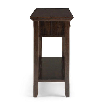 Console/table basse large en bois massif WYNDENHALL Normandy, style transitionnel, 152 cm (60 po) de large - 152 x 41 x 76 cm (60 x 16 x 30 po)