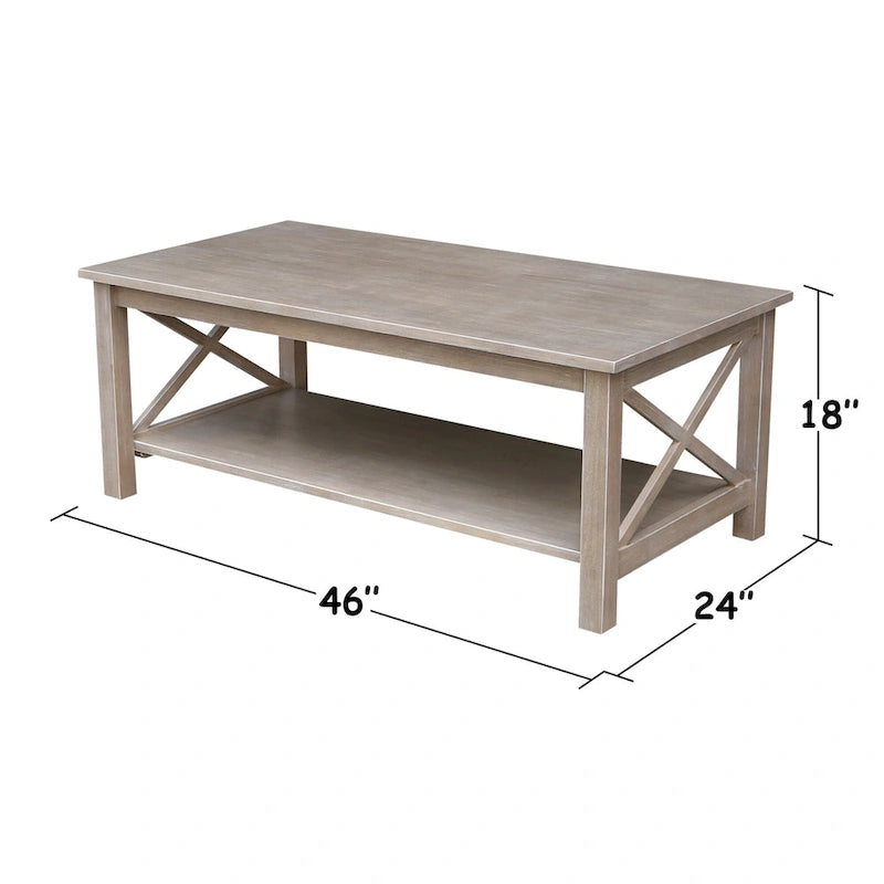 Table basse Hampton en bois massif