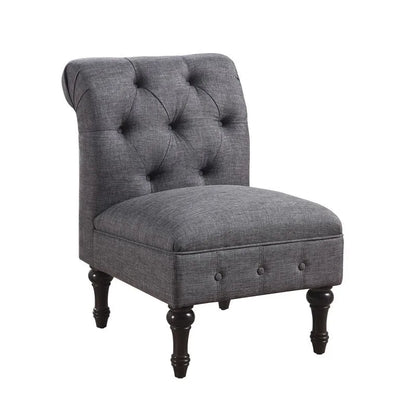 Fauteuil sans accoudoirs Rosevera LaGuardia Chesterfield