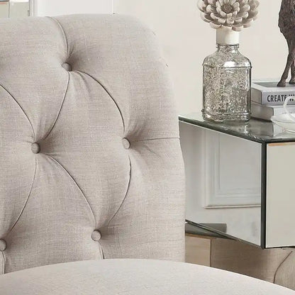 Fauteuil sans accoudoirs Rosevera LaGuardia Chesterfield