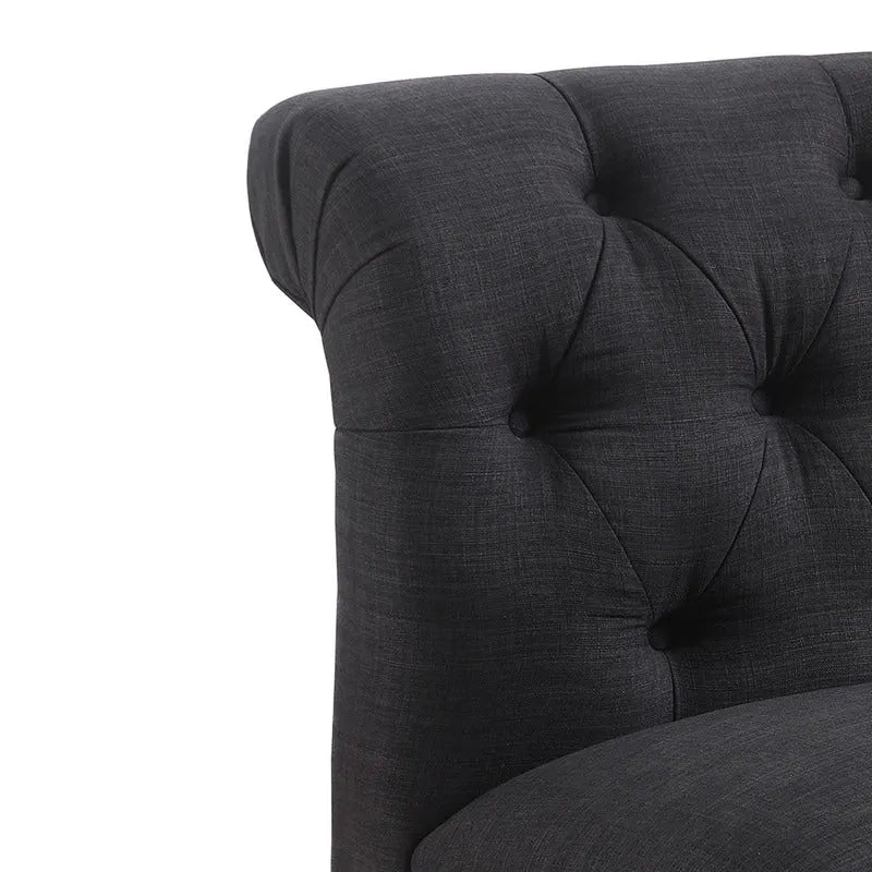 Fauteuil sans accoudoirs Rosevera LaGuardia Chesterfield