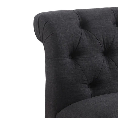 Fauteuil sans accoudoirs Rosevera LaGuardia Chesterfield