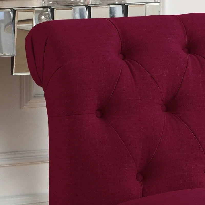 Fauteuil sans accoudoirs Rosevera LaGuardia Chesterfield