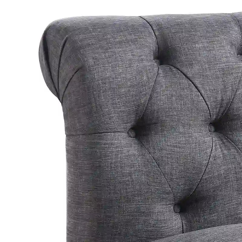 Fauteuil sans accoudoirs Rosevera LaGuardia Chesterfield