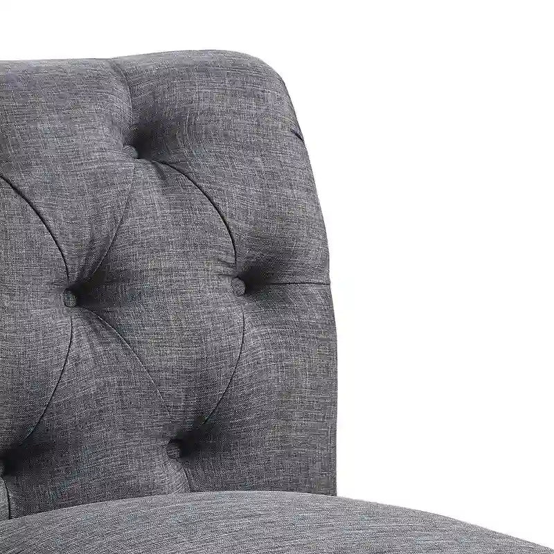 Fauteuil sans accoudoirs Rosevera LaGuardia Chesterfield