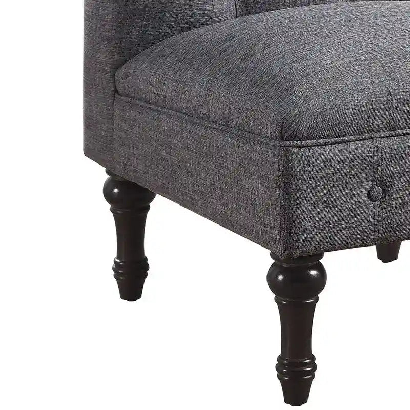 Fauteuil sans accoudoirs Rosevera LaGuardia Chesterfield
