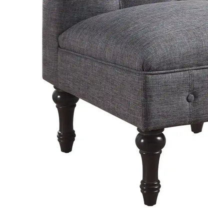 Fauteuil sans accoudoirs Rosevera LaGuardia Chesterfield
