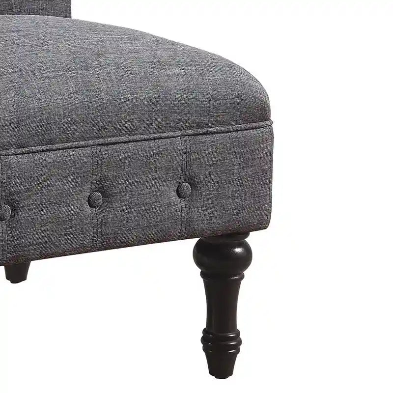 Fauteuil sans accoudoirs Rosevera LaGuardia Chesterfield