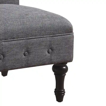 Fauteuil sans accoudoirs Rosevera LaGuardia Chesterfield