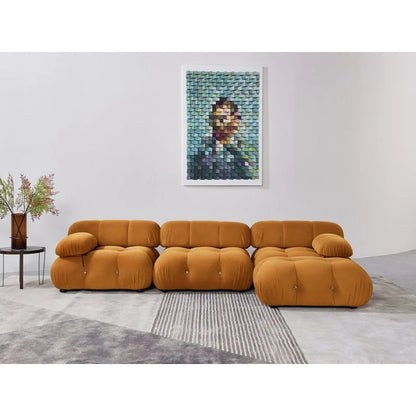 Canapé d'angle rembourré 4 pièces Daimion