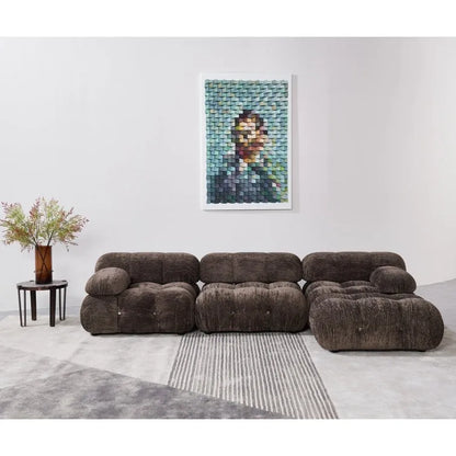 Canapé d'angle rembourré 4 pièces Daimion