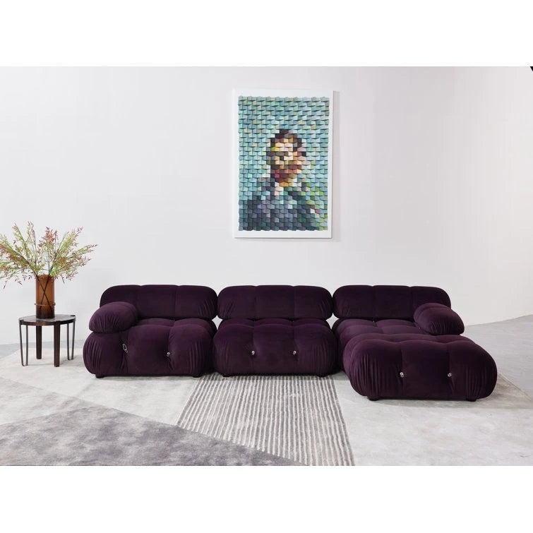 Canapé d'angle rembourré 4 pièces Daimion