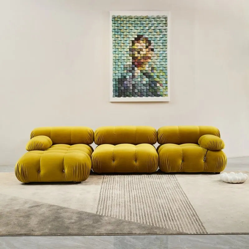 Canapé d'angle rembourré 4 pièces Daimion