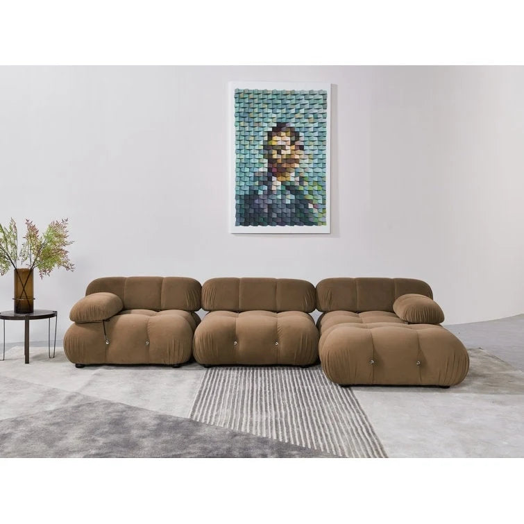 Canapé d'angle rembourré 4 pièces Daimion