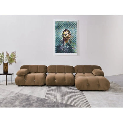 Canapé d'angle rembourré 4 pièces Daimion