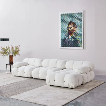 Canapé d'angle rembourré 4 pièces Daimion